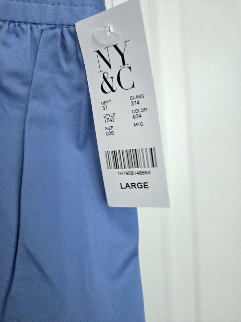 New York & Company Light Blue Women’s Midi Skirt